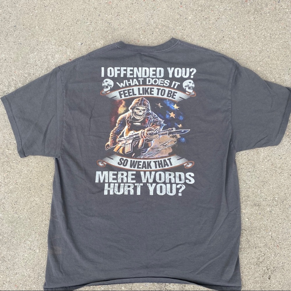 "I offended you?" Skeleton T-SHIRT XL